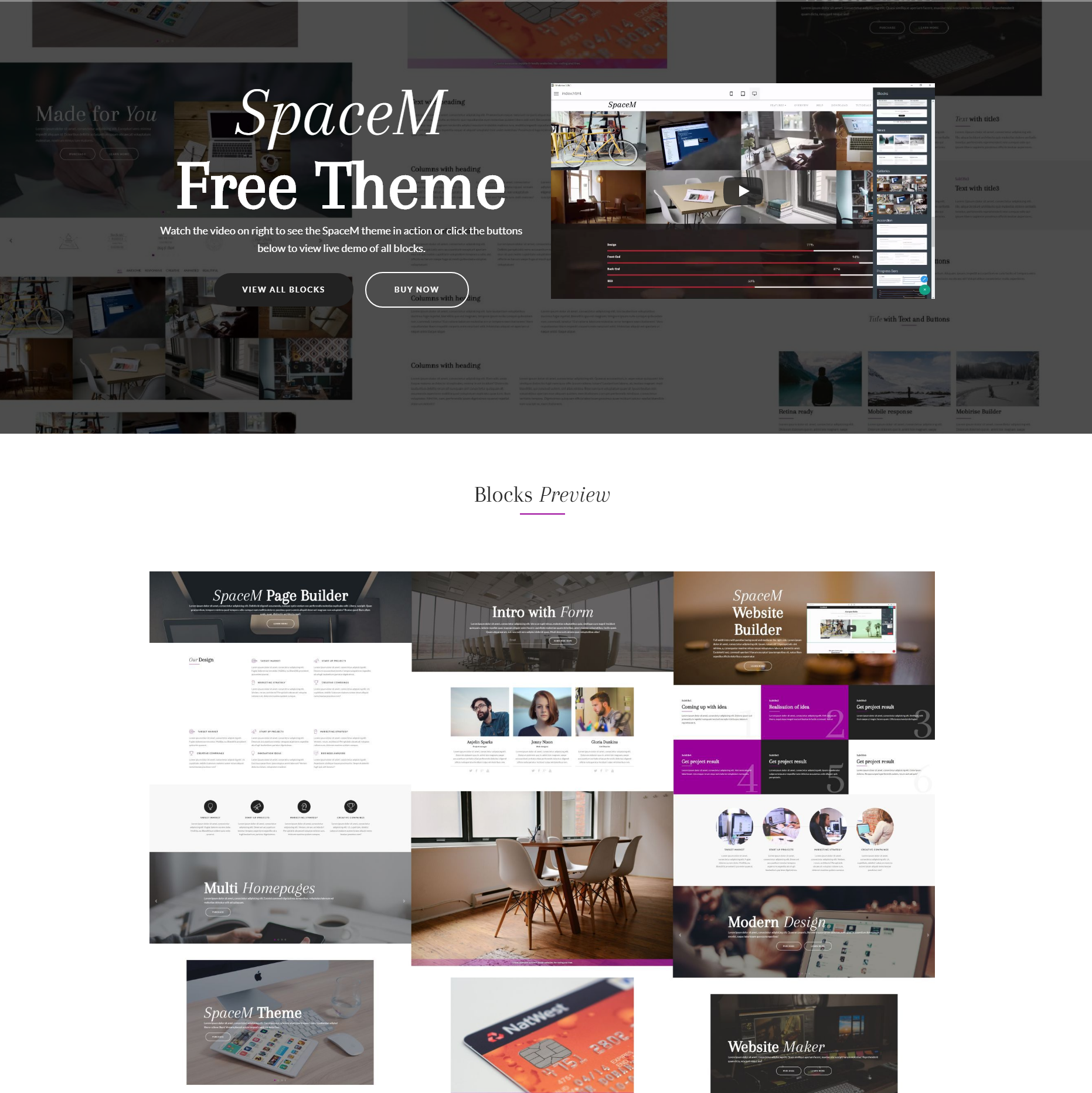 CSS3 Bootstrap SpaceM Themes