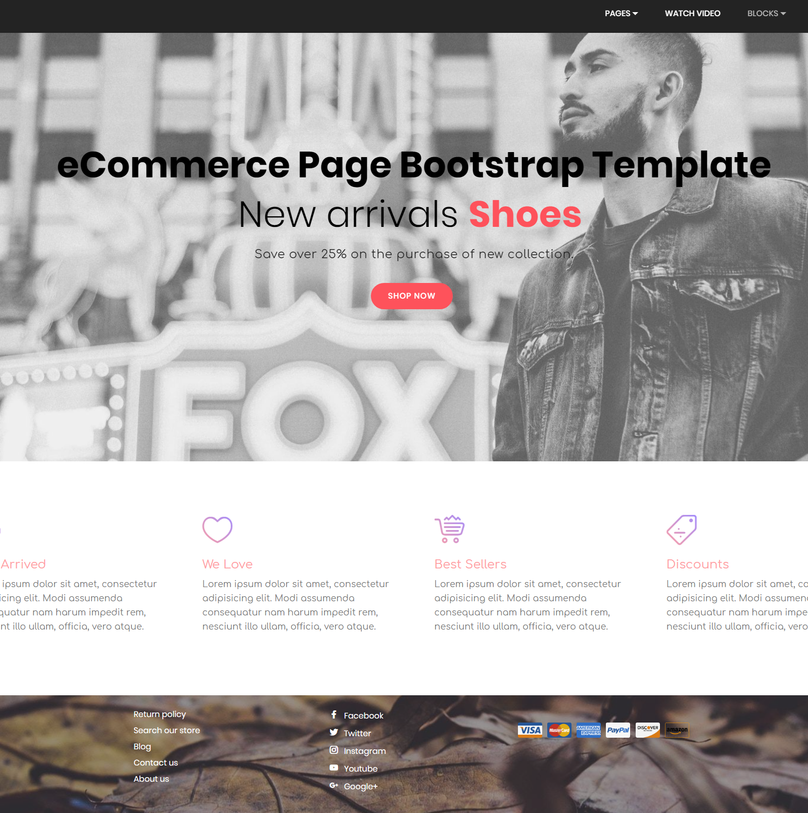 HTML Bootstrap eCommerce Themes