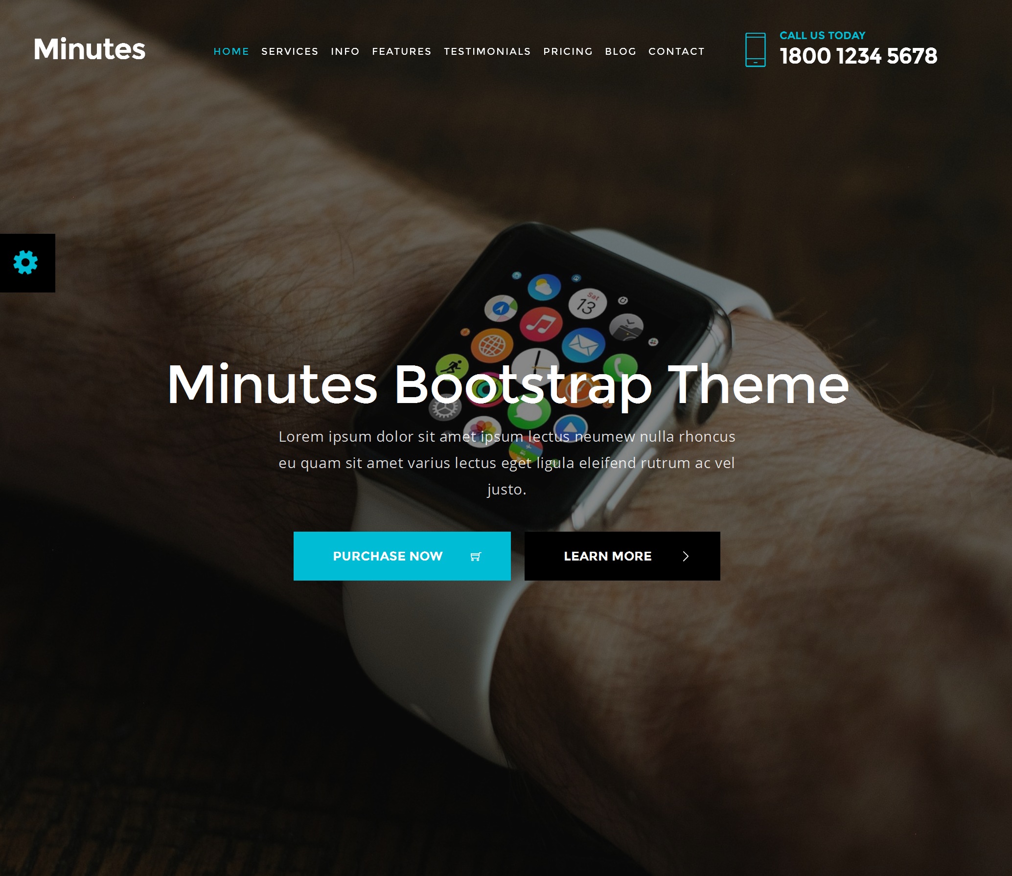 HTML Bootstrap Landing Page Theme