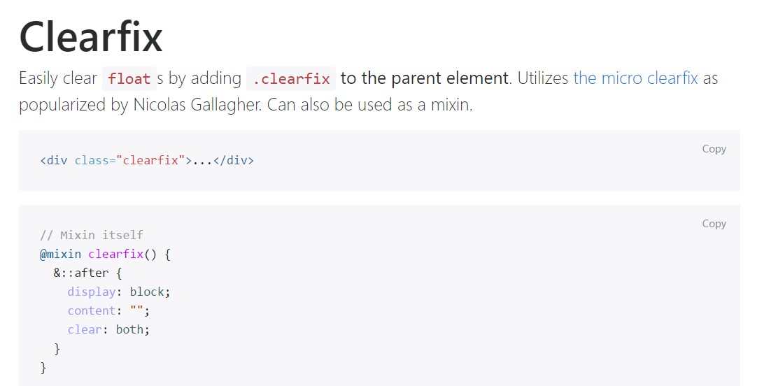 Bootstrap clearfix  main  documents
