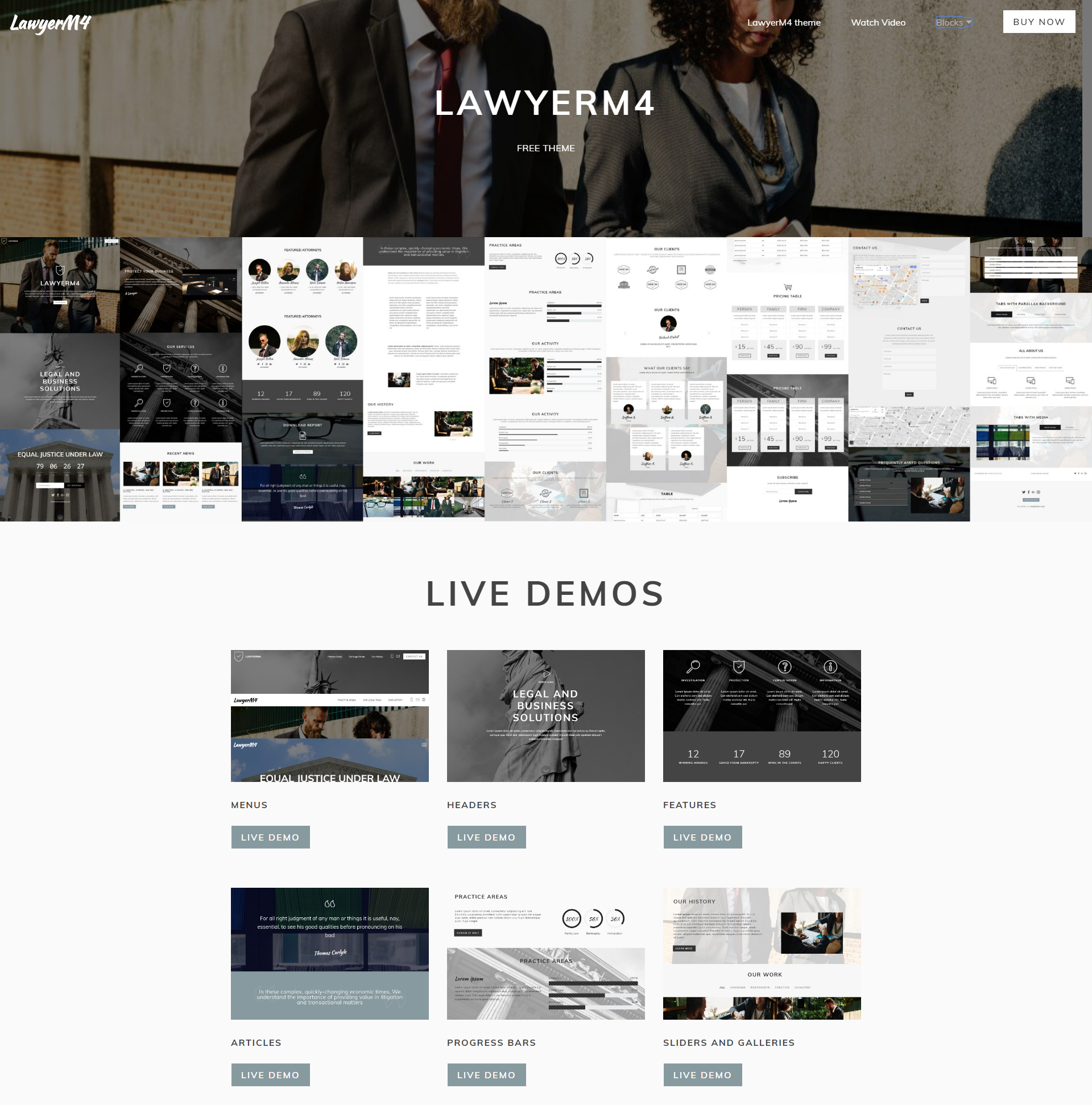 CSS3 Bootstrap LawyerM4 Themes
