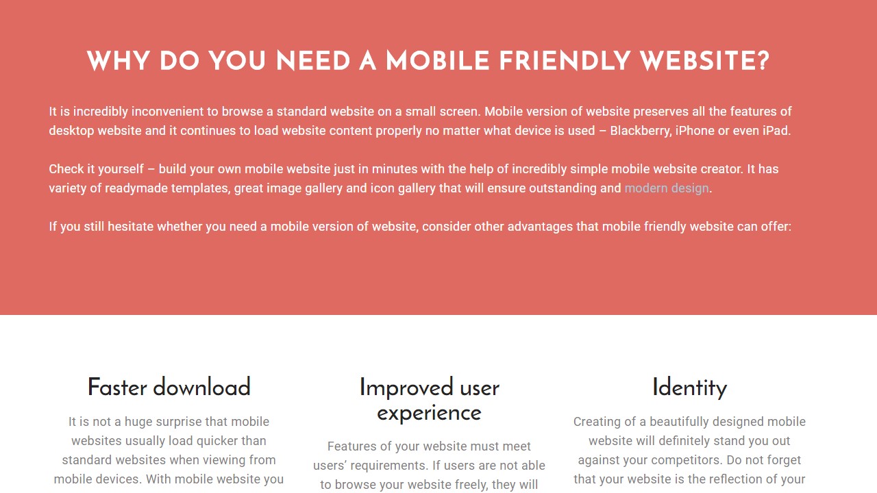 Beautifully Designed Mobile Templates