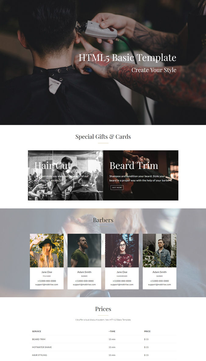 Basic Business Website Template