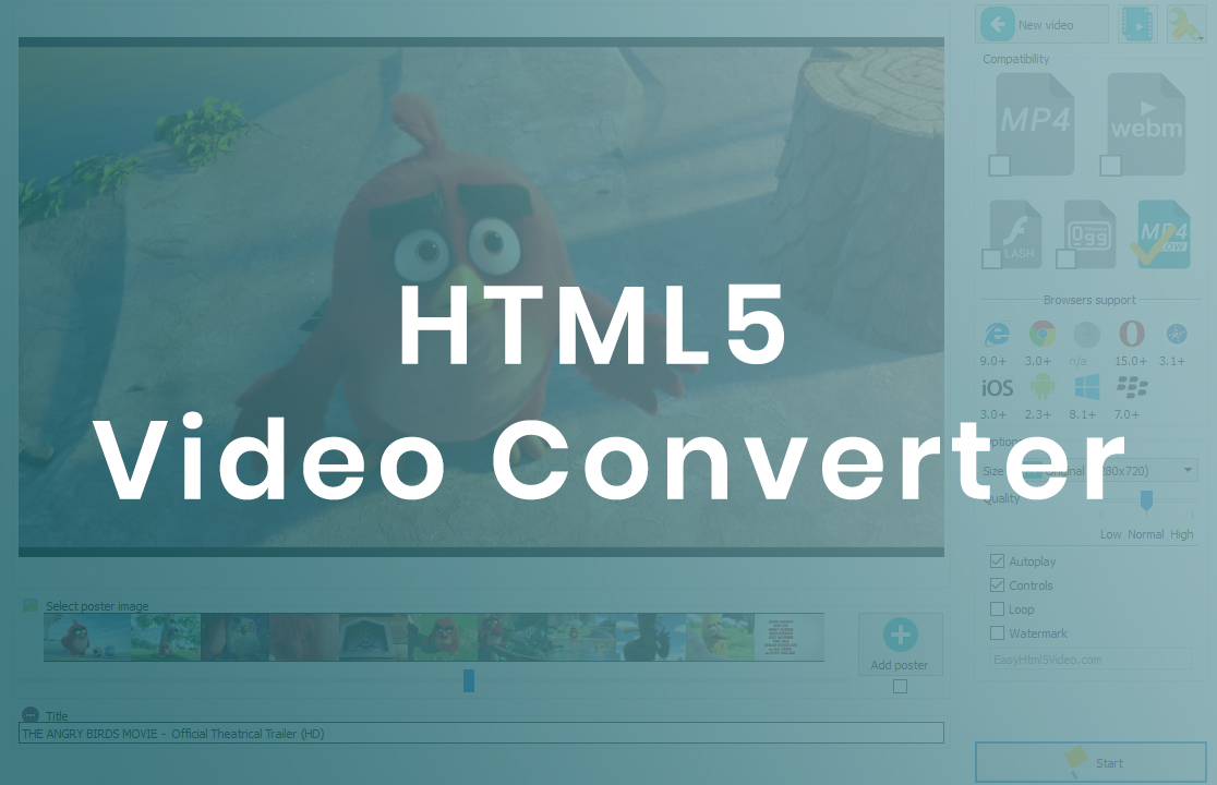 universal hls html5 video player